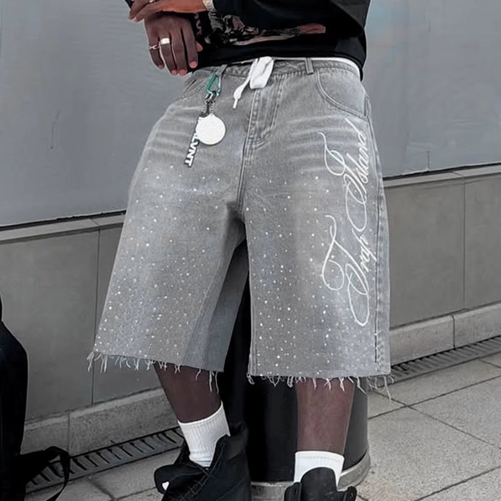 MSF Rhinestone Jean Shorts