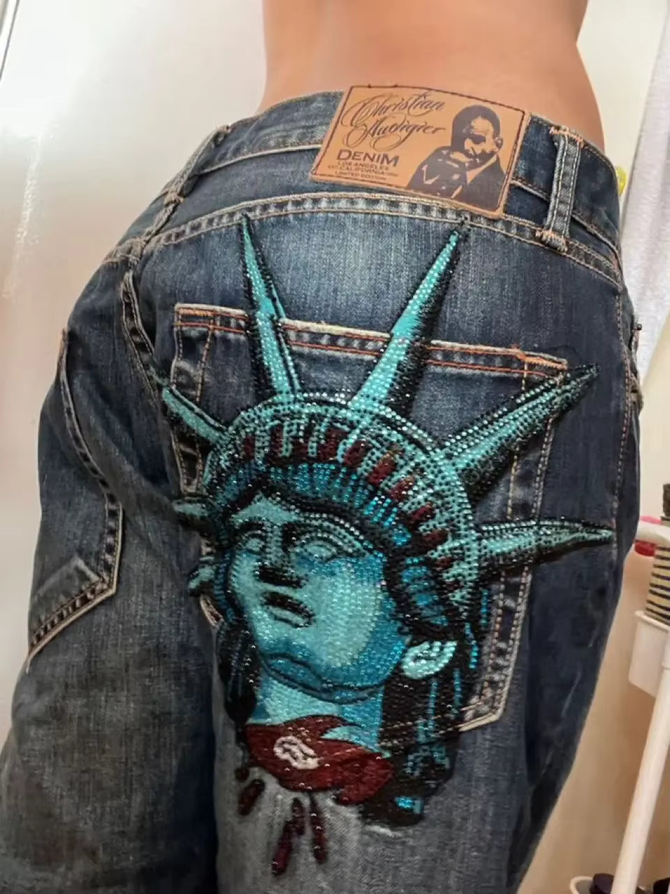 MSF Statue of Liberty Jean Shorts