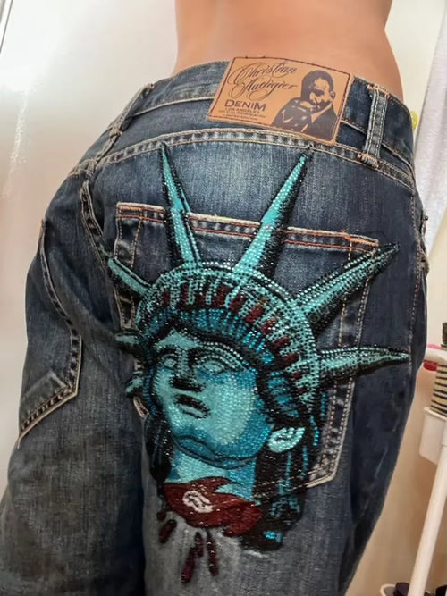 MSF Statue of Liberty Jean Shorts